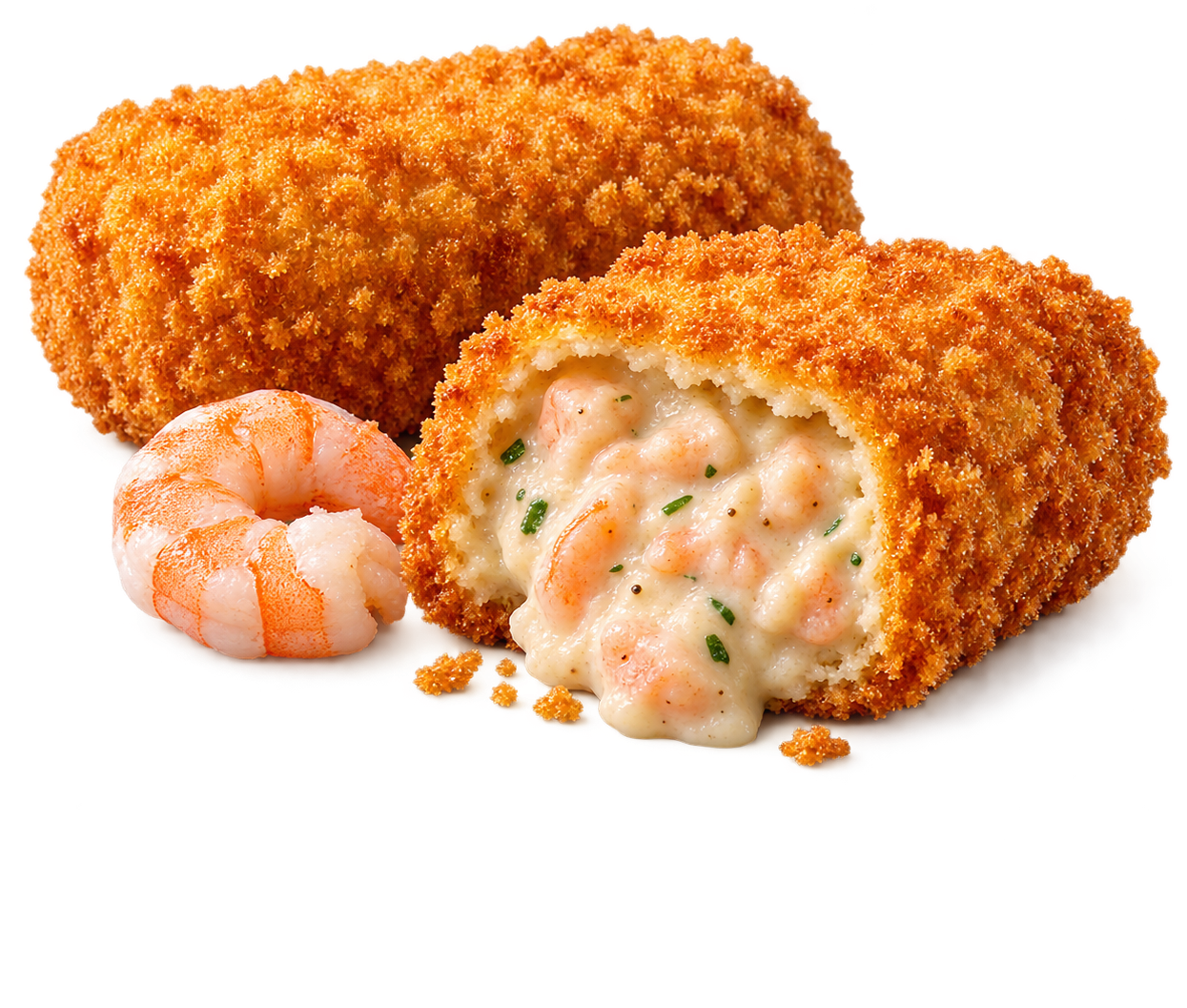 De echte Noordzee-garnaalkroket